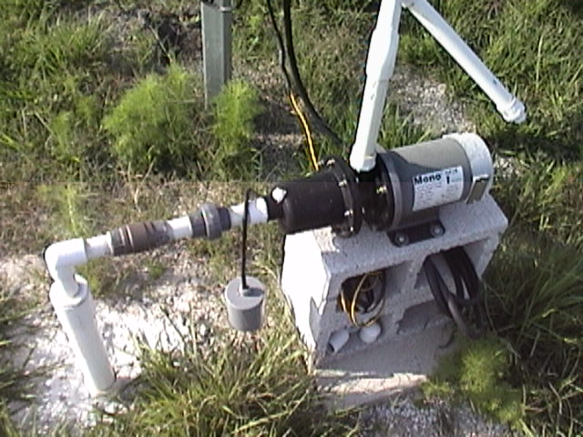 Solar-powered pump on the farm well