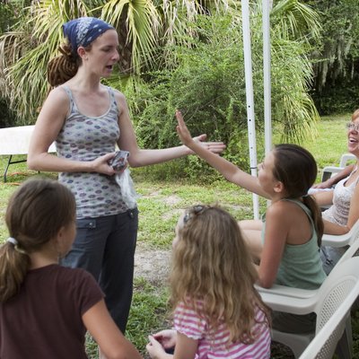 Children's workshop at Varri Green Farm, photo 41